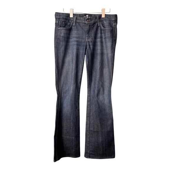 7 For All Mankind “A” Pocket Denim Bootcut Flare Dark Wash Jeans. Size 30 - Picture 14 of 14
